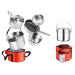 Juego de ollas de cocina transportable 7 piezas - #61117 INOXIBAR