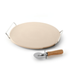 Set pizza x 3 pzas (Piedra de Cerámica, Rack y Cortador) - #01470 Nordic Ware