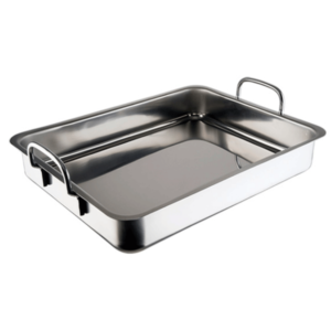 Fuente de horno con asas de acero inoxidable 18% - #18199 INOXIBAR
